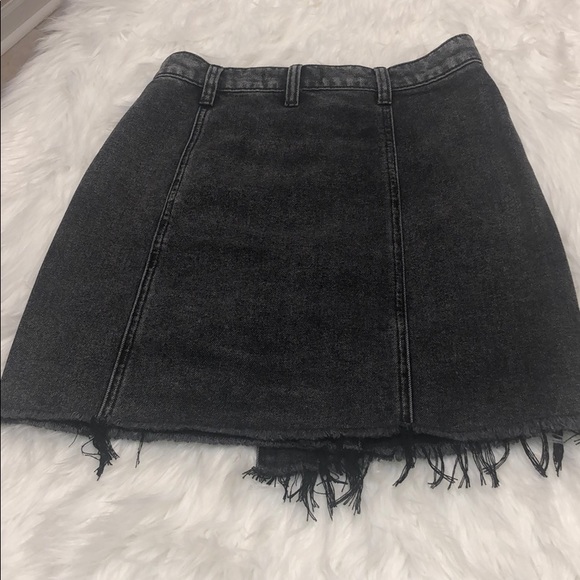 FREE PEOPLE Parker Wrap Denim Mini Skirt - Picture 7 of 8